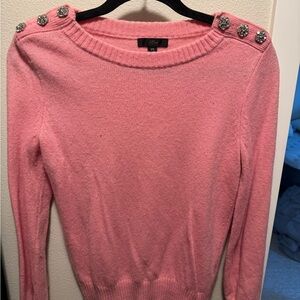 J. Crew Pink Crew Neck Sweater with Classic Fit